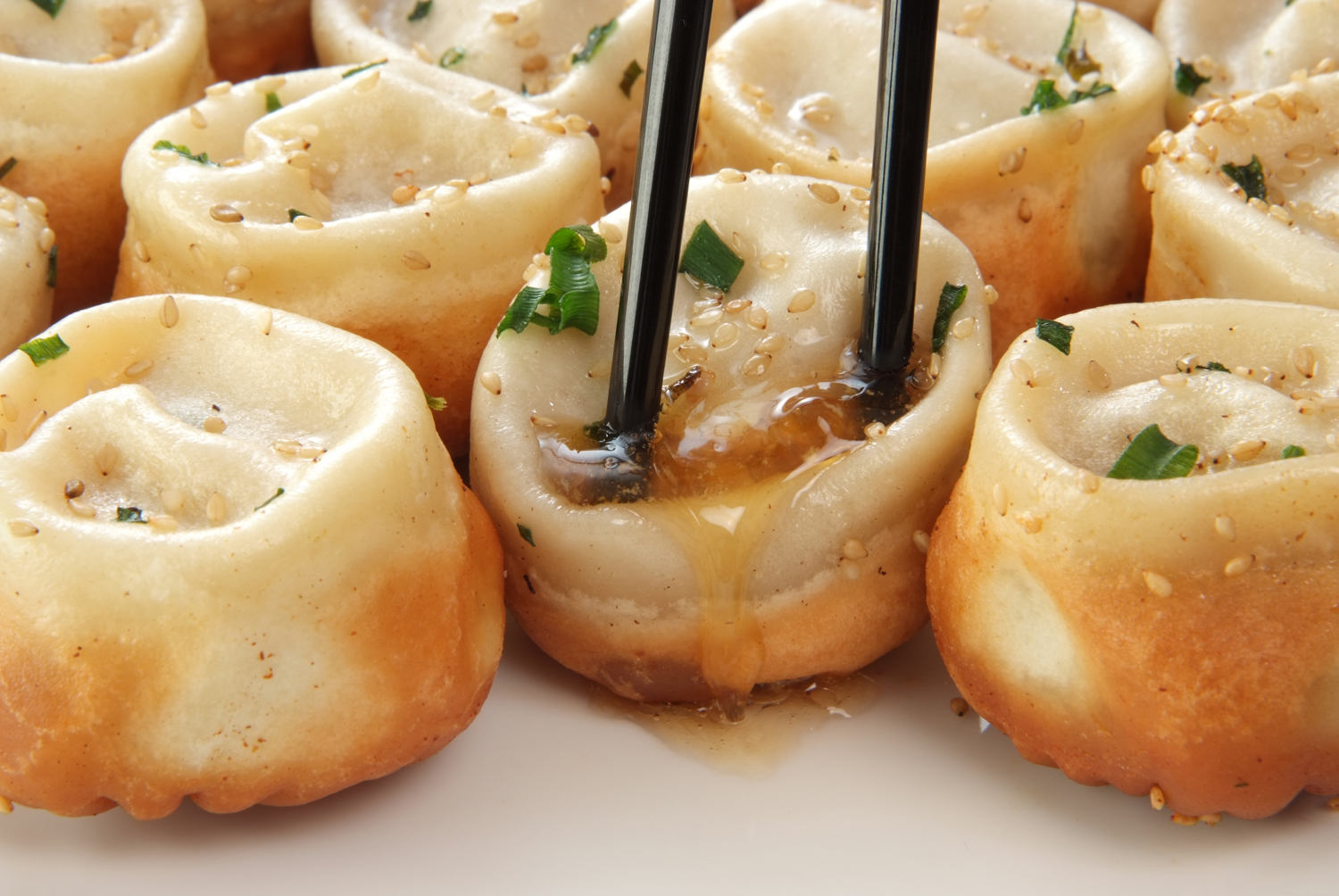 愛華楼の焼き小籠包